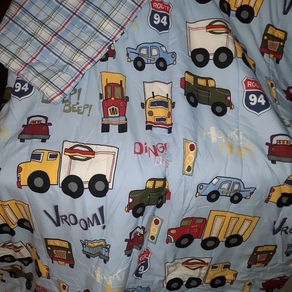 Kids Transportation Comforter and Shower Curtain - Picture 1 of 4